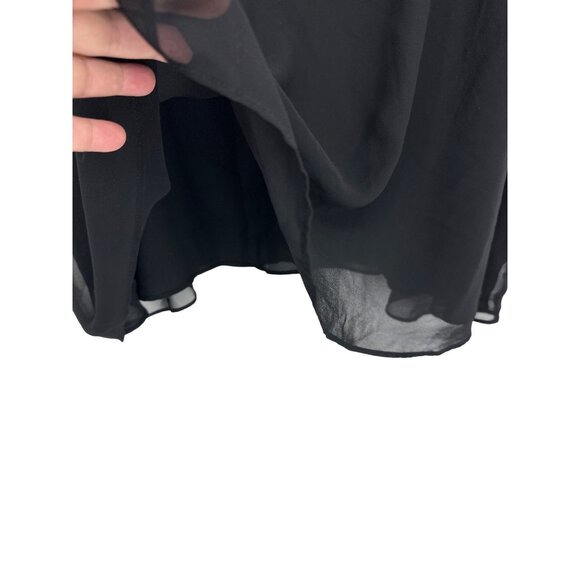 Torrid Sophie Black Chiffon Layered Camisole Top With Adjustable Straps Size 4X - Picture 2 of 9